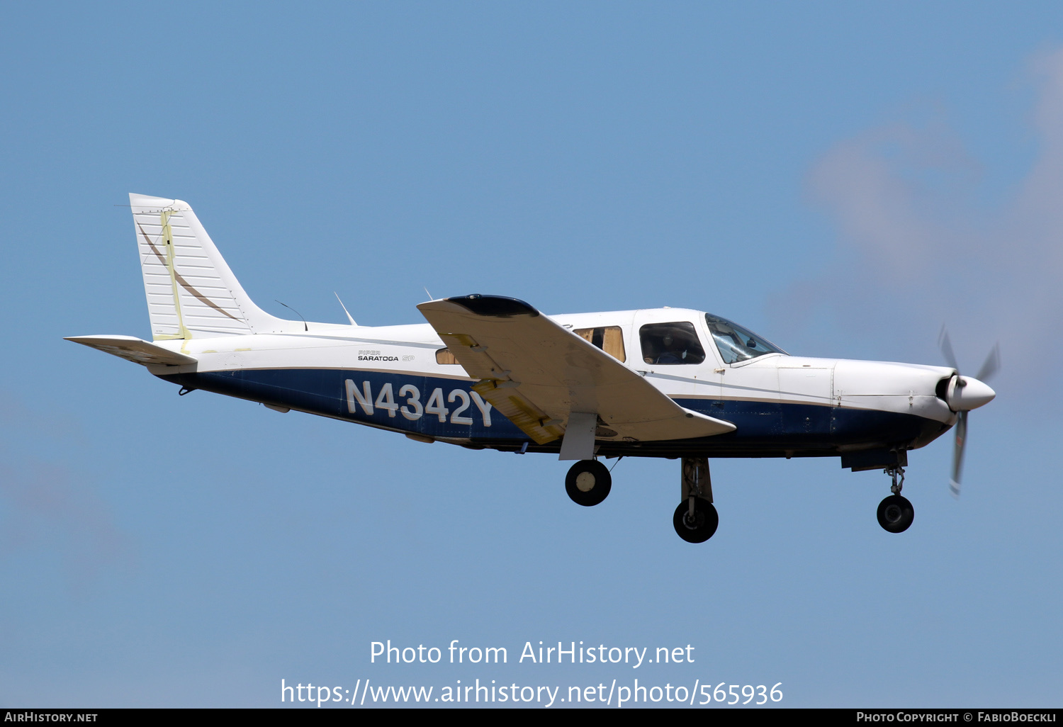 Aircraft Photo of N4342Y | Piper PA-32R-301 Saratoga II HP | AirHistory.net #565936