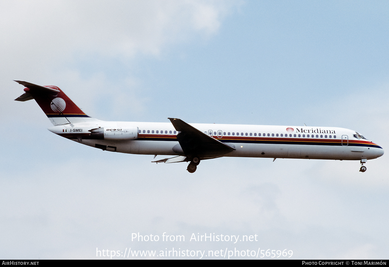 Aircraft Photo of I-SMEI | McDonnell Douglas DC-9-51 | Meridiana | AirHistory.net #565969