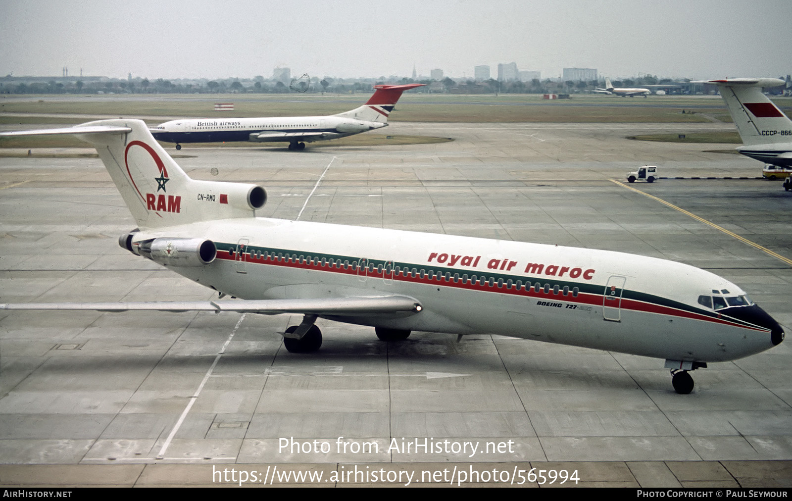 Aircraft Photo of CN-RMQ | Boeing 727-2B6/Adv | Royal Air Maroc - RAM | AirHistory.net #565994