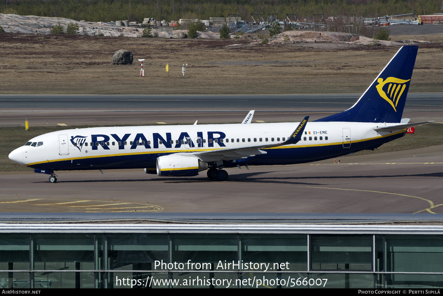 Aircraft Photo of EI-EME | Boeing 737-8AS | Ryanair | AirHistory.net #566007