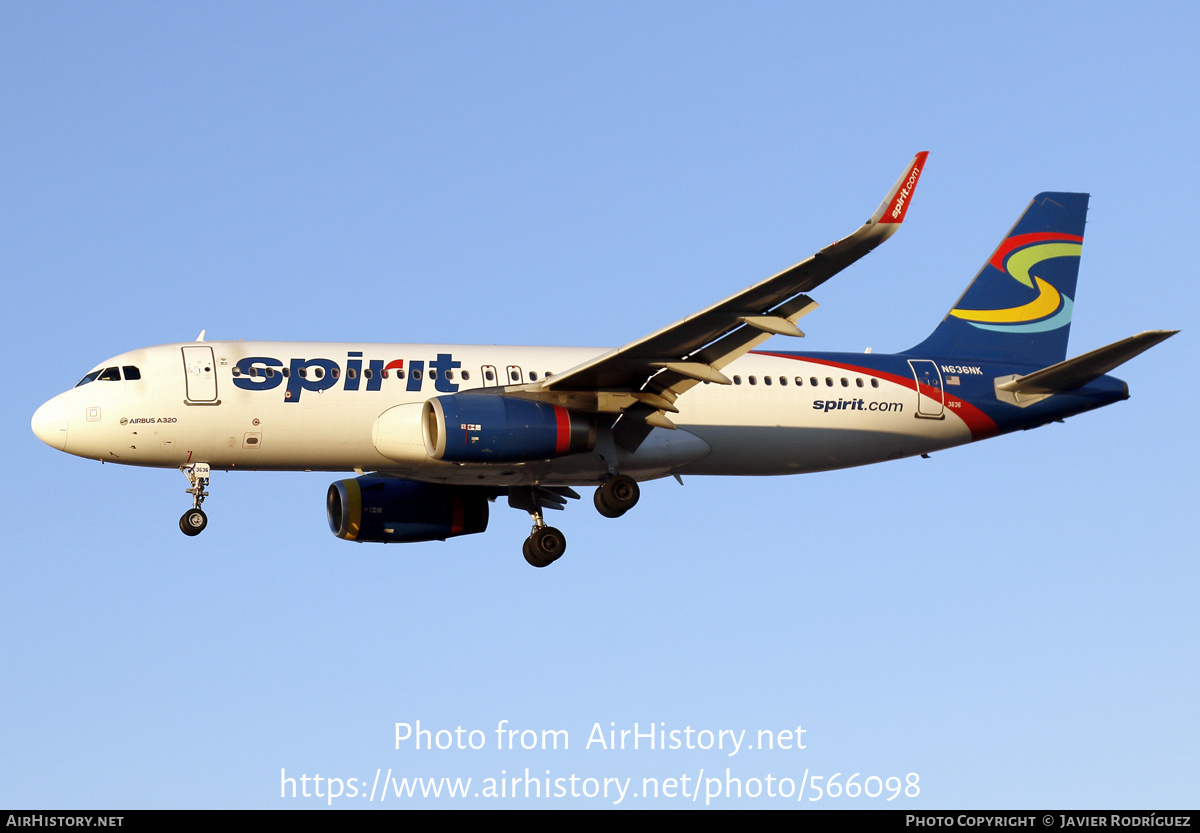 Aircraft Photo of N636NK | Airbus A320-232 | Spirit Airlines | AirHistory.net #566098