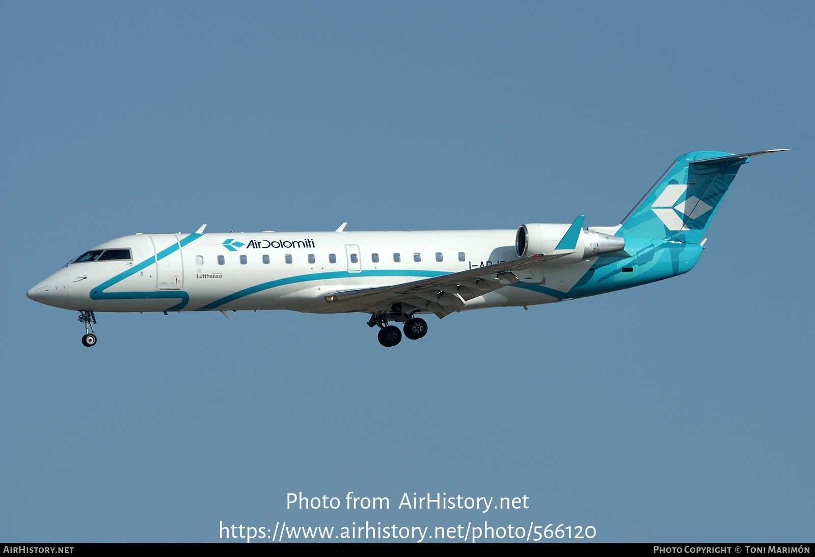 Aircraft Photo of I-ADJD | Bombardier CRJ-200LR (CL-600-2B19) | Air Dolomiti | AirHistory.net #566120