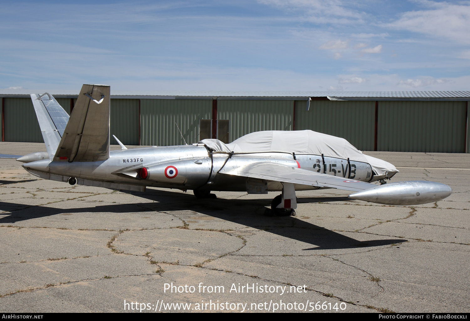 Aircraft Photo of N433FG | Fouga CM-170 Magister | France - Air Force | AirHistory.net #566140