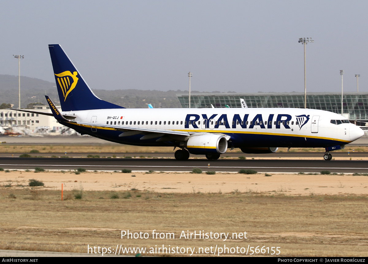 Aircraft Photo of 9H-QCJ | Boeing 737-8AS | Ryanair | AirHistory.net #566155