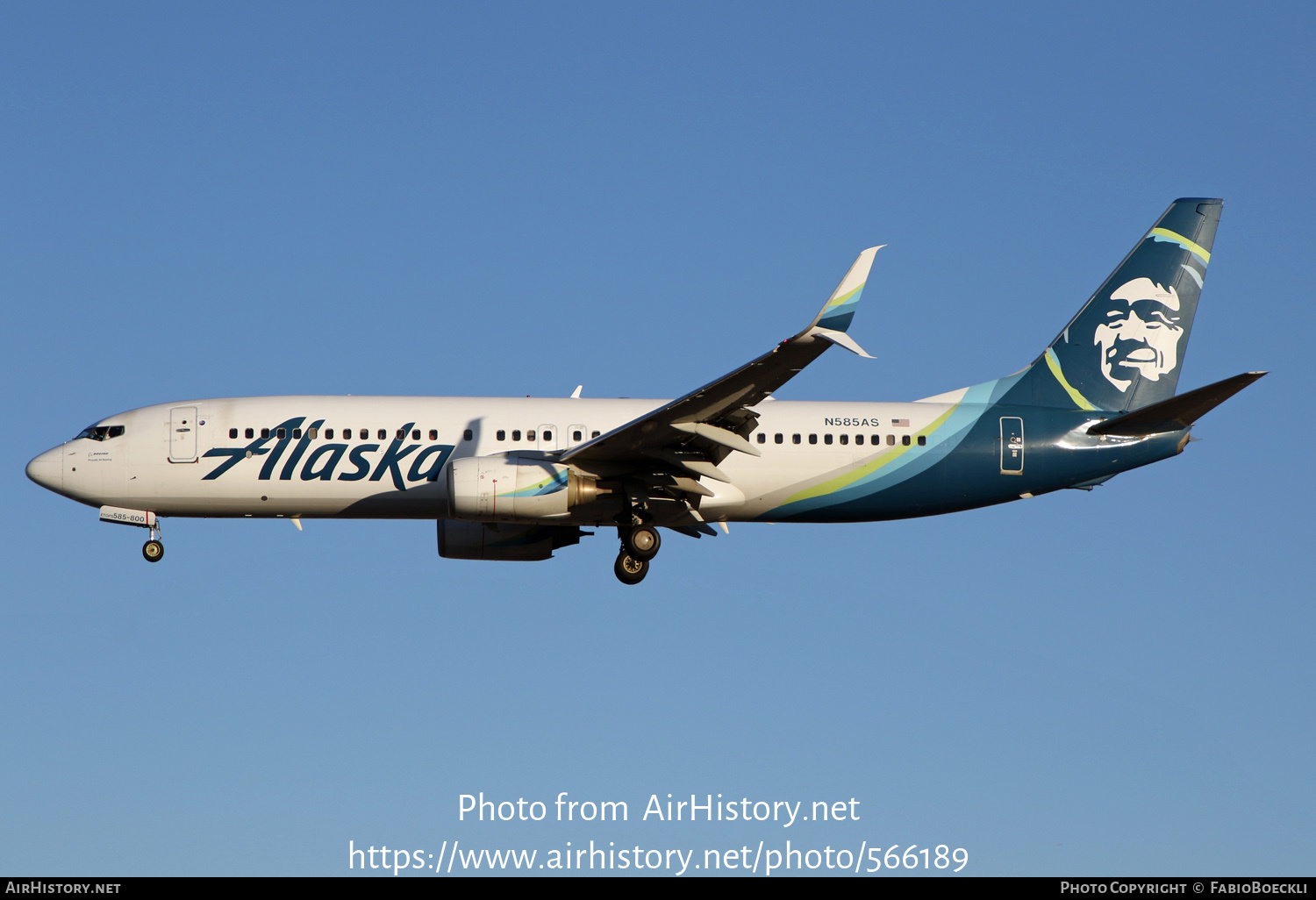 Aircraft Photo of N585AS | Boeing 737-890 | Alaska Airlines | AirHistory.net #566189