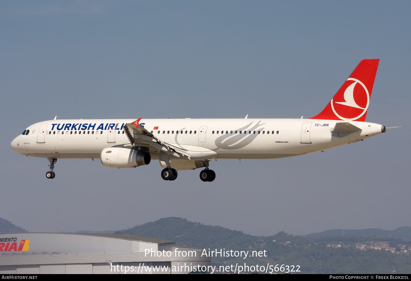 Aircraft Photo of TC-JRN | Airbus A321-231 | Turkish Airlines | AirHistory.net #566322