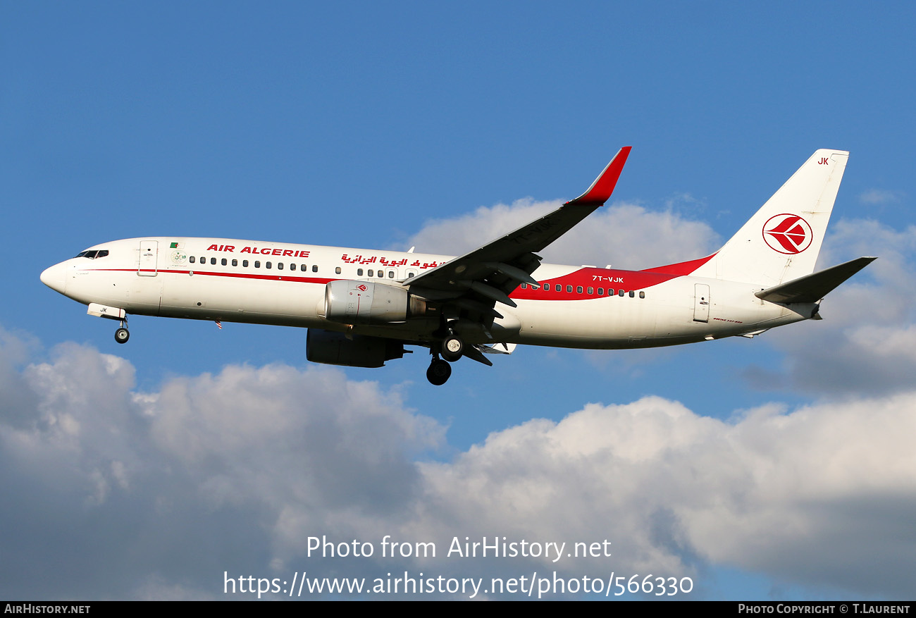 Aircraft Photo of 7T-VJK | Boeing 737-8D6 | Air Algérie | AirHistory.net #566330