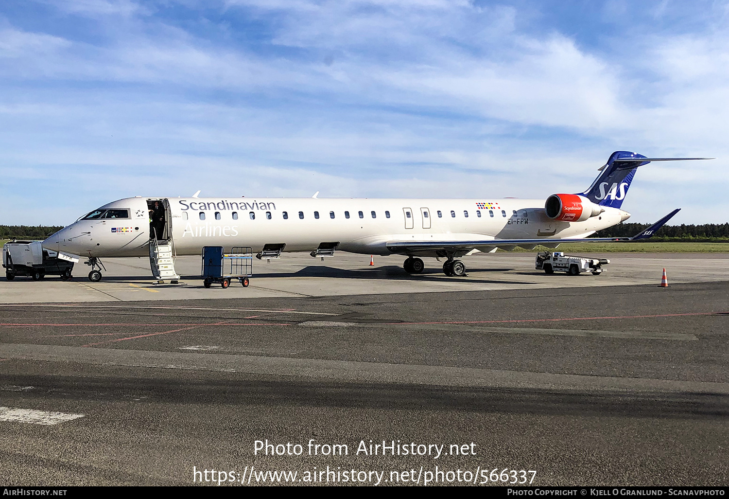 Aircraft Photo of EI-FPW | Bombardier CRJ-900LR (CL-600-2D24) | Scandinavian Airlines - SAS | AirHistory.net #566337