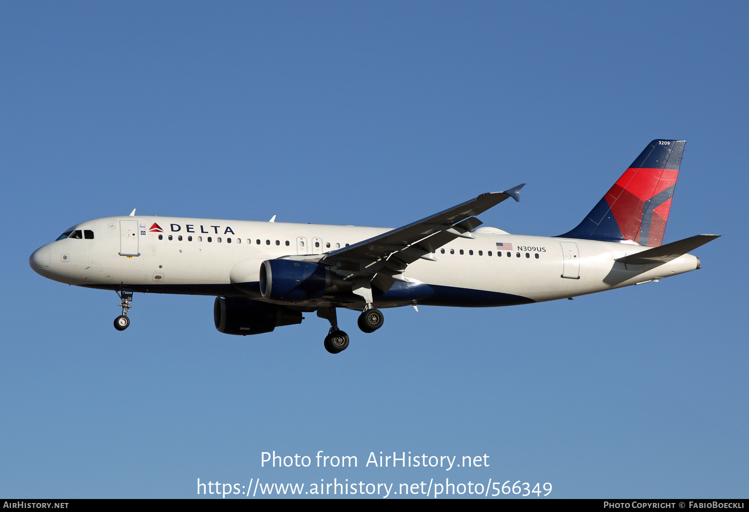 Aircraft Photo of N309US | Airbus A320-211 | Delta Air Lines | AirHistory.net #566349