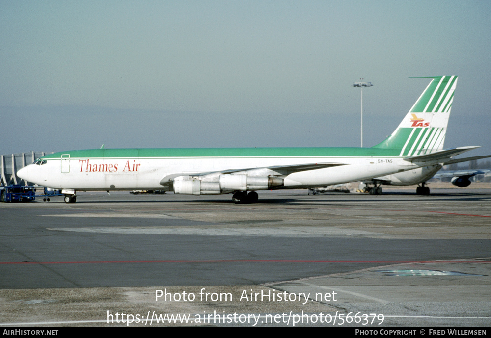 Aircraft Photo of 5N-TAS | Boeing 707-321C | Thames Air | AirHistory.net #566379