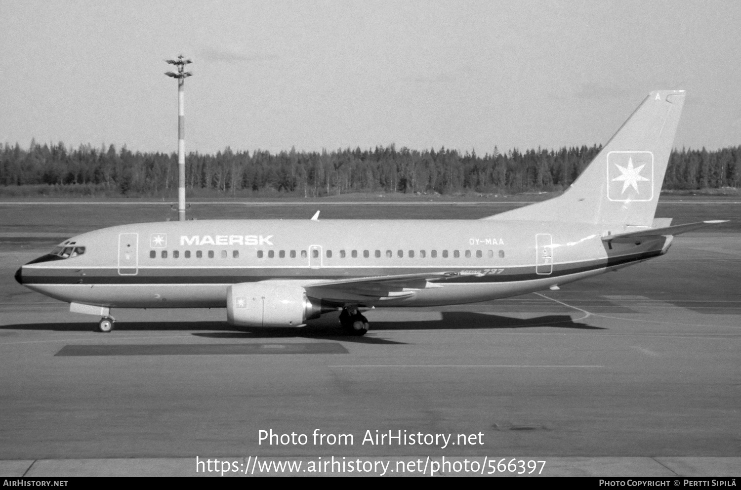 Aircraft Photo of OY-MAA | Boeing 737-5L9 | Maersk Air | AirHistory.net #566397