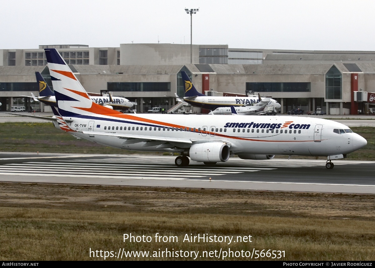 Aircraft Photo of OK-TVX | Boeing 737-8Z9 | Smartwings | AirHistory.net #566531