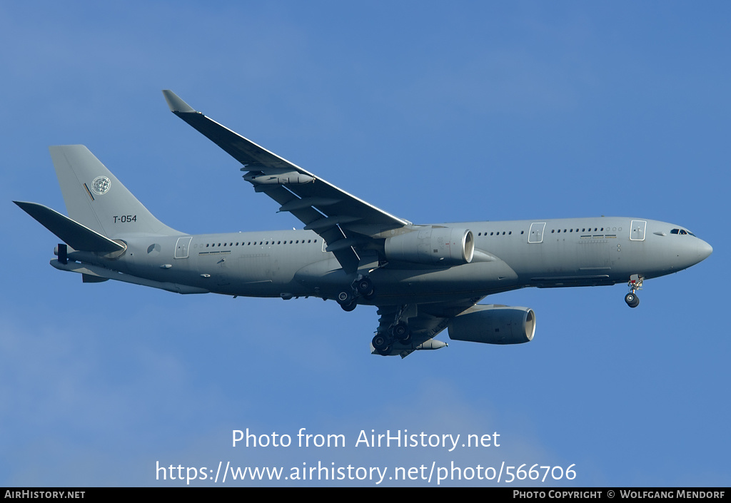 Aircraft Photo of T-054 | Airbus A330-243MRTT | Netherlands - Air Force | AirHistory.net #566706