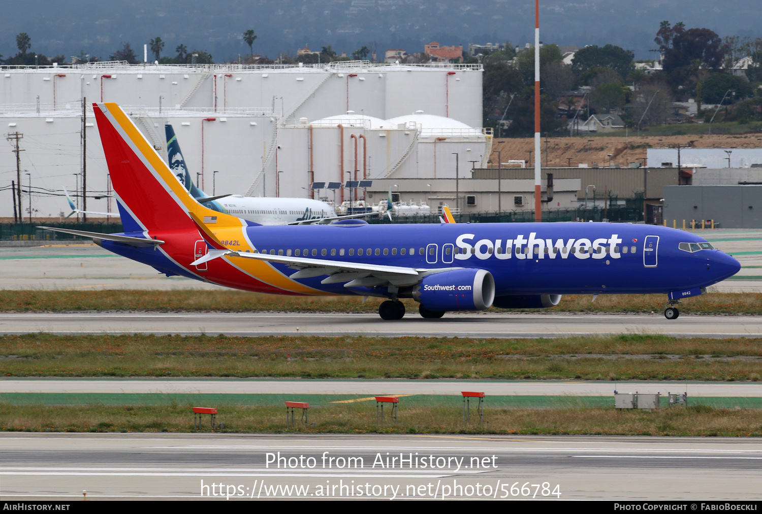 Aircraft Photo of N8842L | Boeing 737-8 Max 8 | Southwest Airlines | AirHistory.net #566784