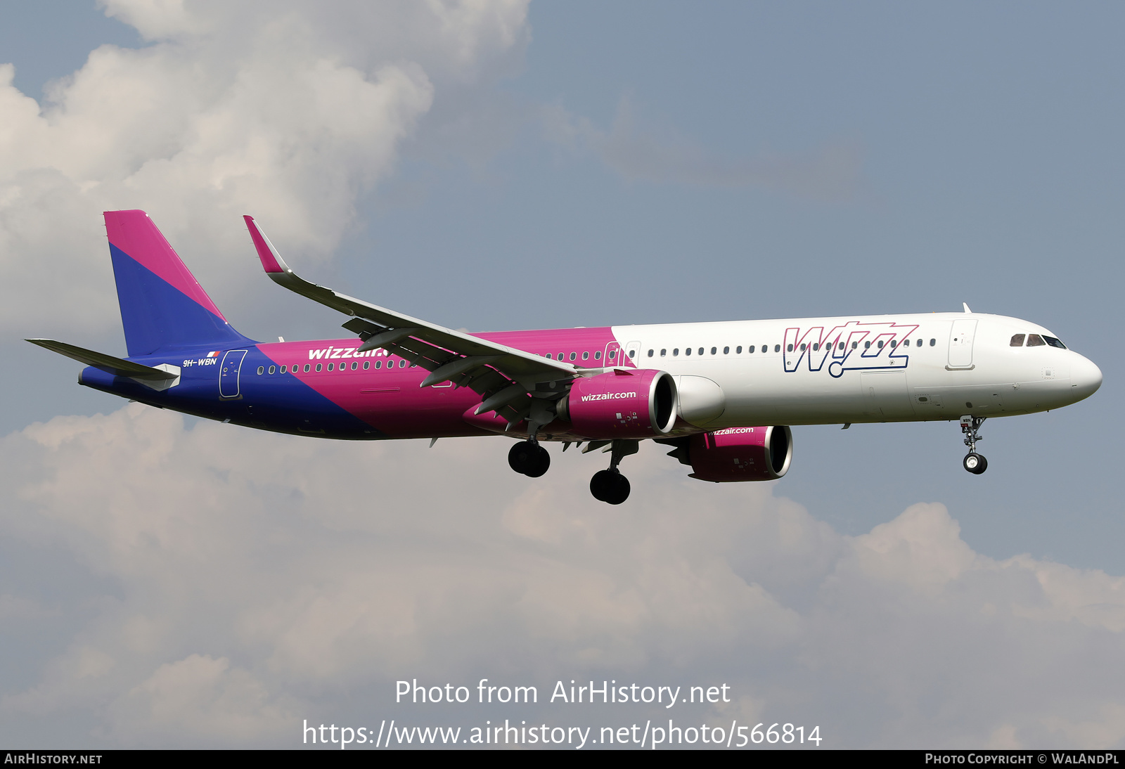 Aircraft Photo of 9H-WBN | Airbus A321-271NX | Wizz Air | AirHistory.net #566814