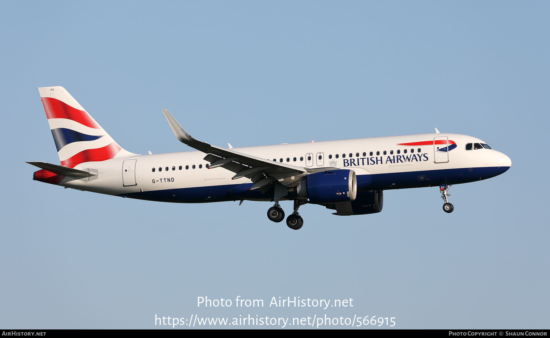 Aircraft Photo of G-TTND | Airbus A320-251N | British Airways | AirHistory.net #566915