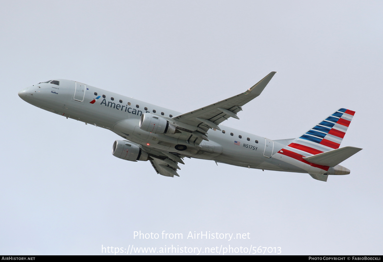 Aircraft Photo of N517SY | Embraer 175LR (ERJ-170-200LR) | American Eagle | AirHistory.net #567013