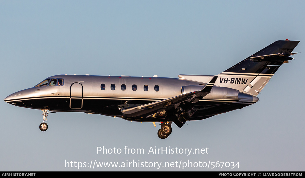 Aircraft Photo of VH-BMW | Raytheon Hawker 850XP | AirHistory.net #567034