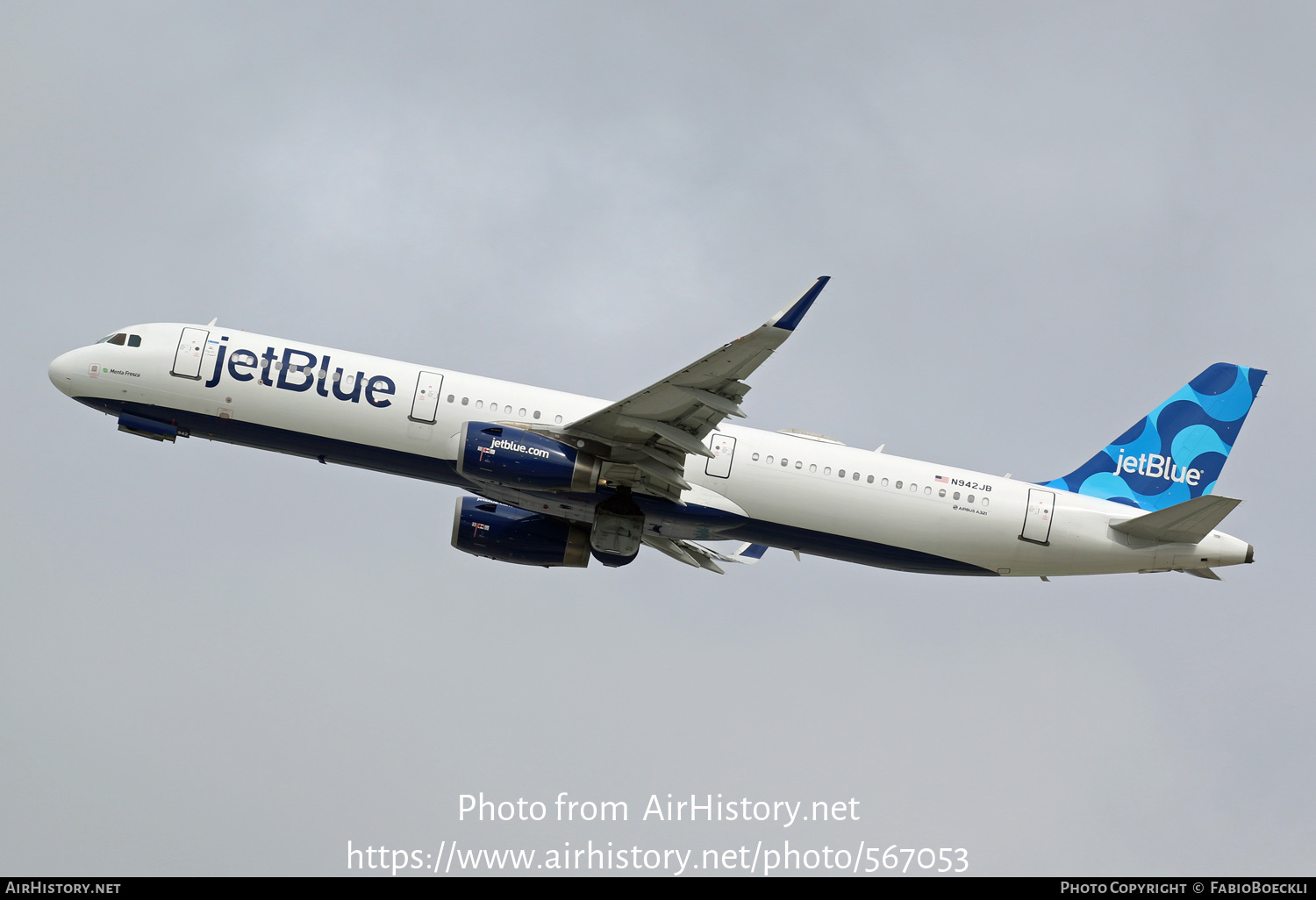 Aircraft Photo of N942JB | Airbus A321-231 | JetBlue Airways | AirHistory.net #567053