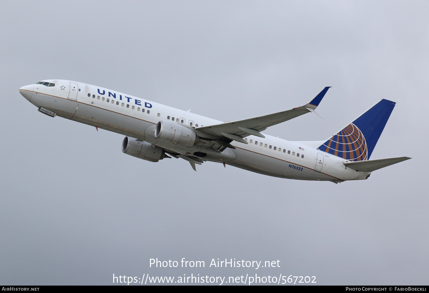 Aircraft Photo of N76532 | Boeing 737-824 | United Airlines | AirHistory.net #567202