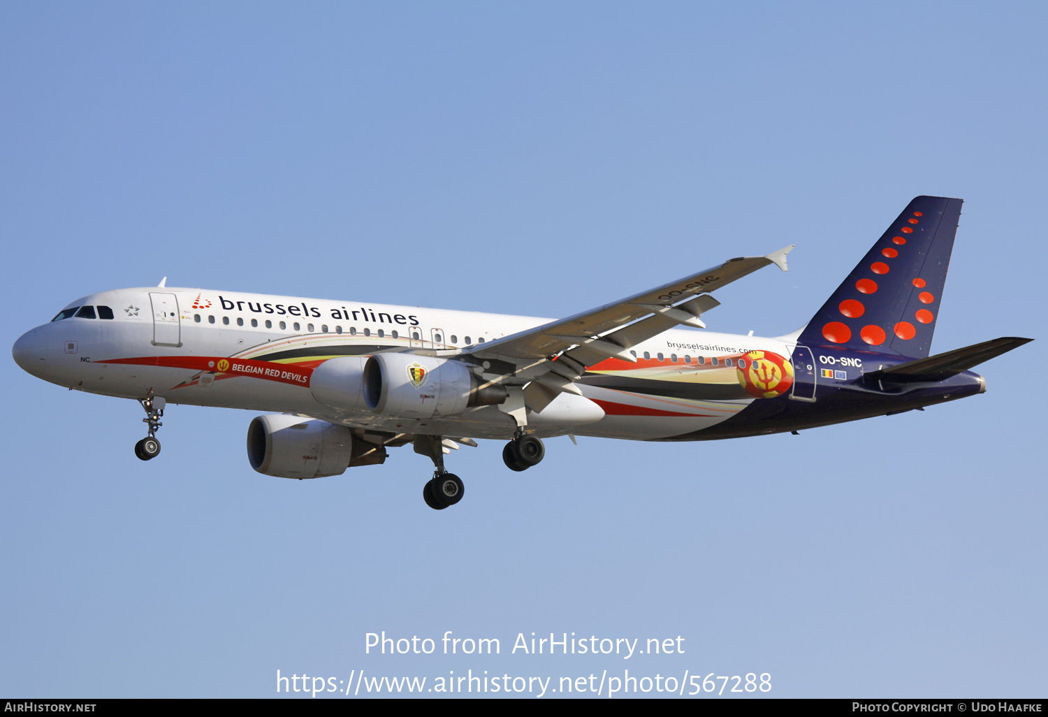 Aircraft Photo of OO-SNC | Airbus A320-214 | Brussels Airlines | AirHistory.net #567288