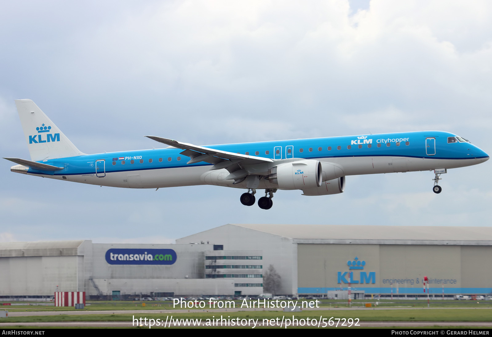 Aircraft Photo of PH-NXO | Embraer 195-E2 (ERJ-190-400) | KLM Cityhopper | AirHistory.net #567292