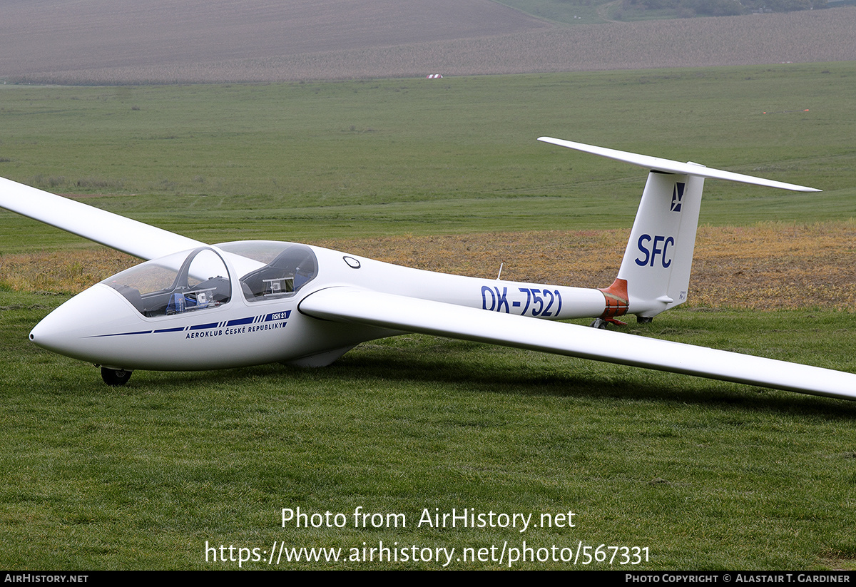 Aircraft Photo of OK-7521 | Schleicher ASK-21 | AeČR - Aeroklub České Republiky | AirHistory.net #567331