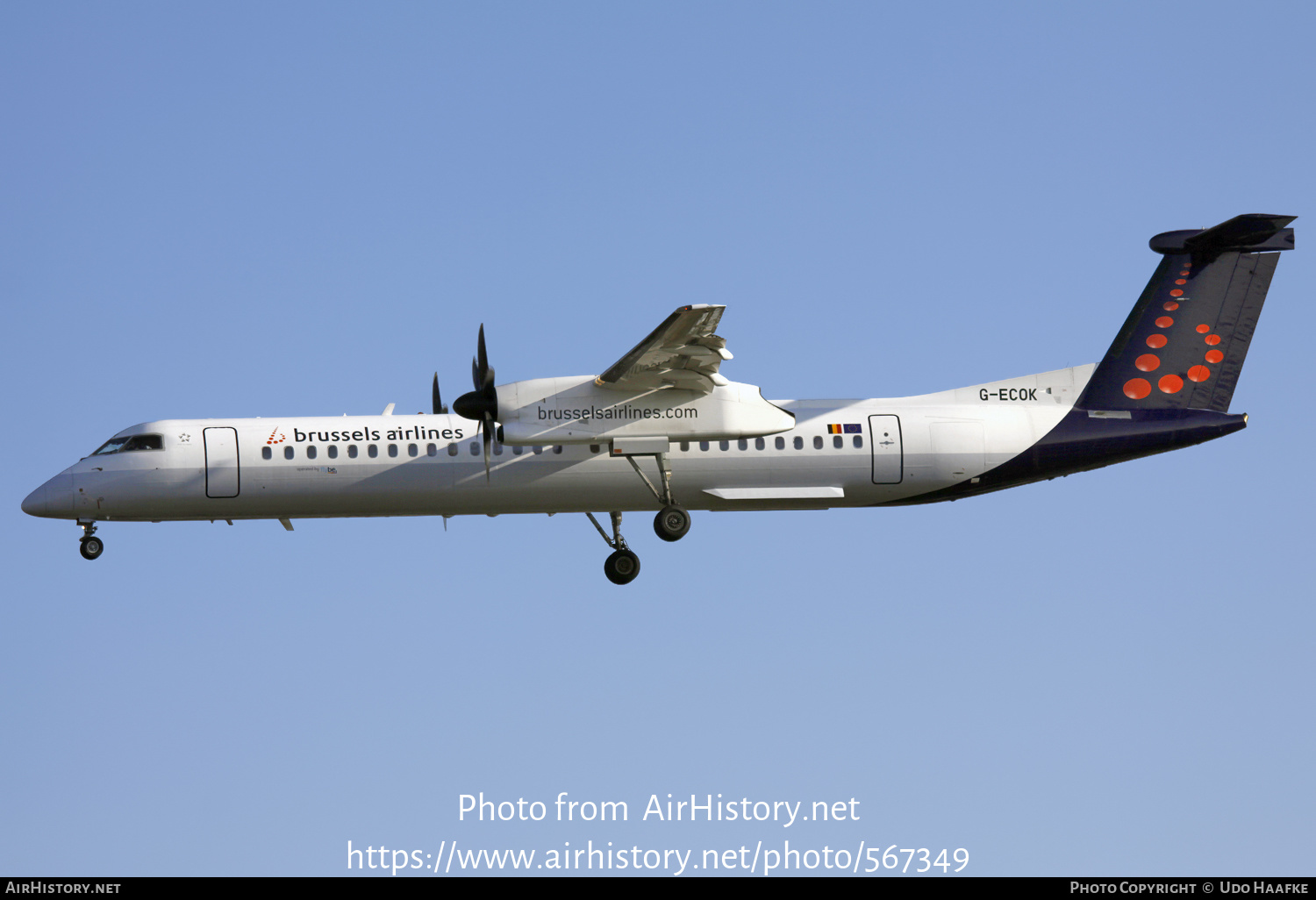 Aircraft Photo of G-ECOK | Bombardier DHC-8-402 Dash 8 | Brussels Airlines | AirHistory.net #567349