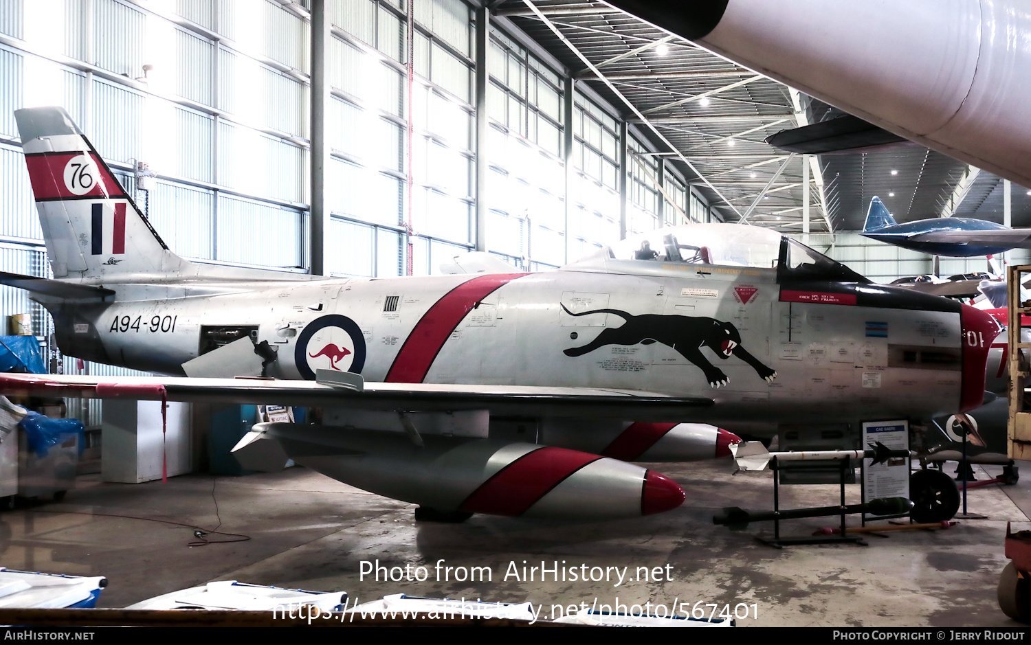 Aircraft Photo of A94-901 | Commonwealth CA-27 Sabre Mk31 | Australia - Air Force | AirHistory.net #567401