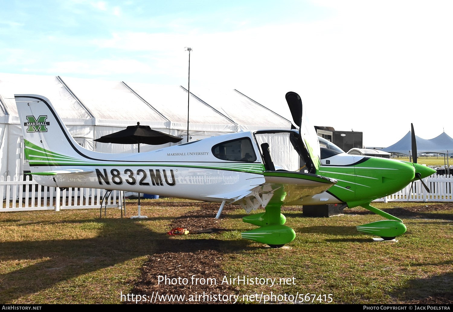 Aircraft Photo of N832MU | Cirrus SR-20 G6 | Marshall University | AirHistory.net #567415