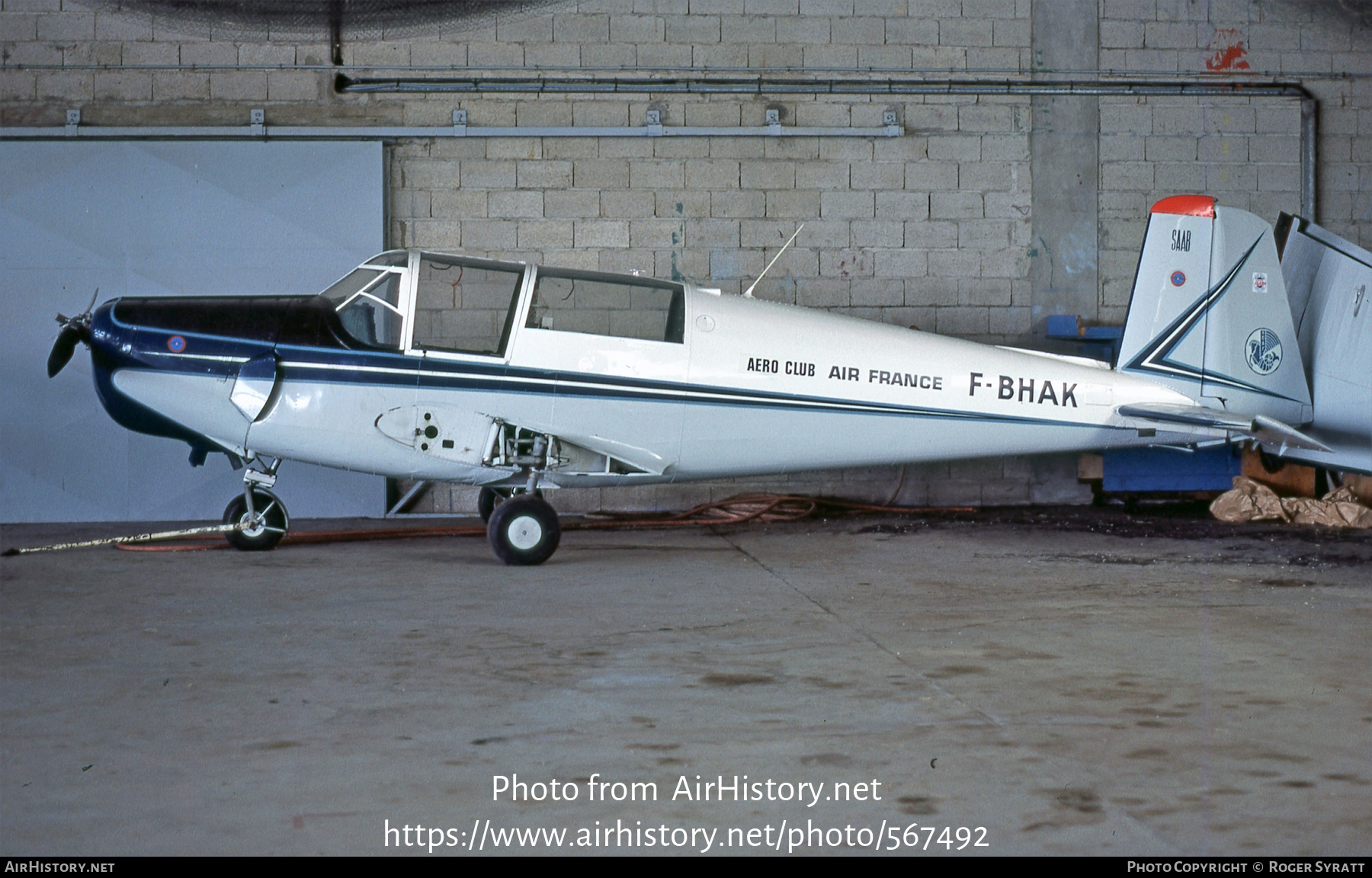 Aircraft Photo of F-BHAK | Saab 91B Safir | Aéro-club Air France | AirHistory.net #567492