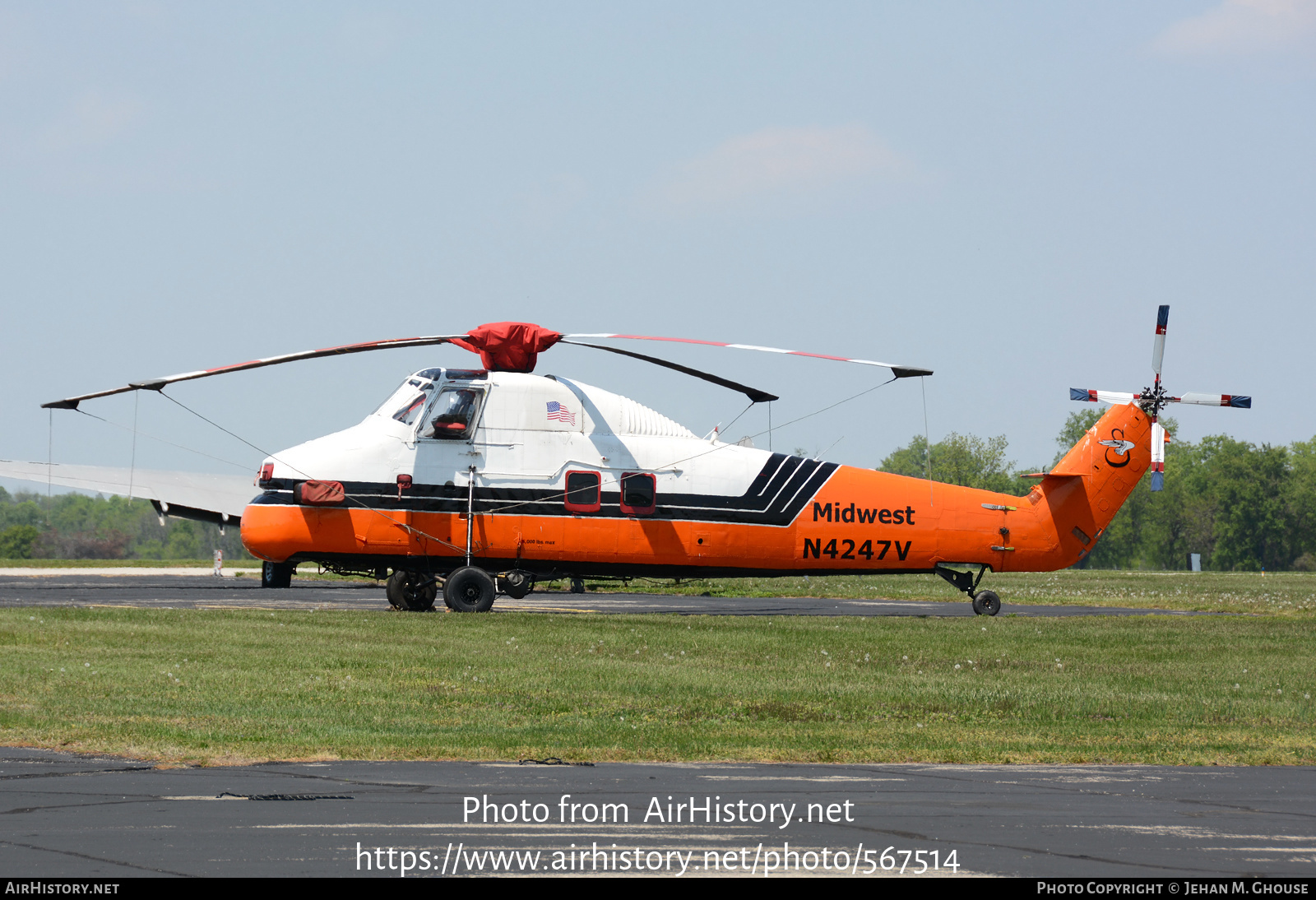 Aircraft Photo of N4247V | Sikorsky S-58JT | Midwest Helicopter Airways | AirHistory.net #567514