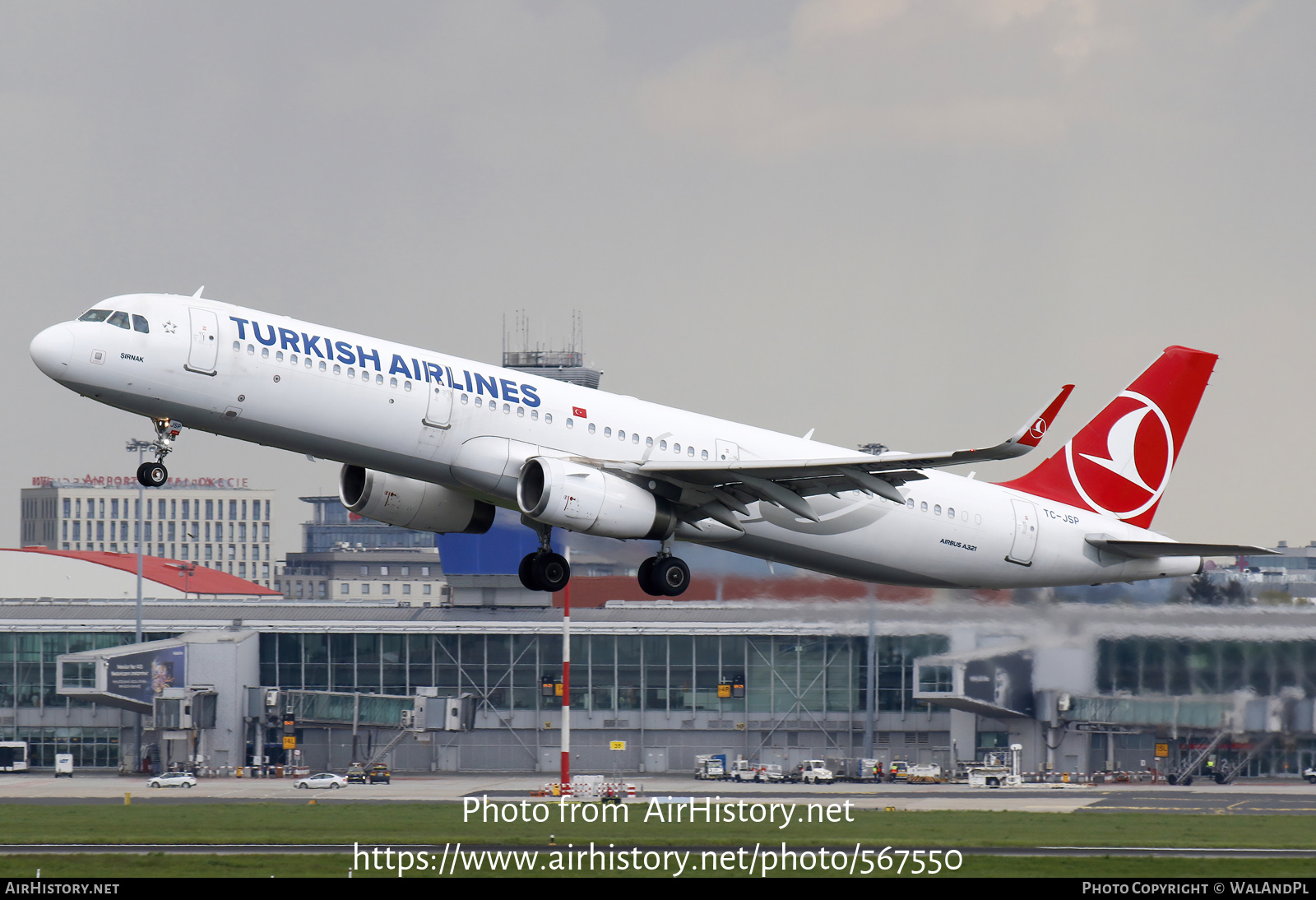 Aircraft Photo of TC-JSP | Airbus A321-231 | Turkish Airlines | AirHistory.net #567550