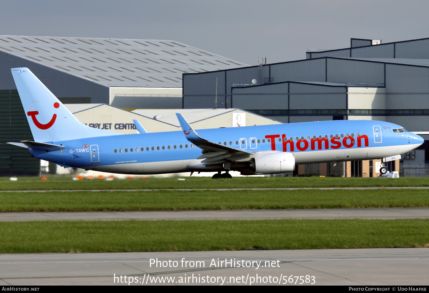 Aircraft Photo of G-TAWC | Boeing 737-8K5 | Thomson Airways | AirHistory.net #567583