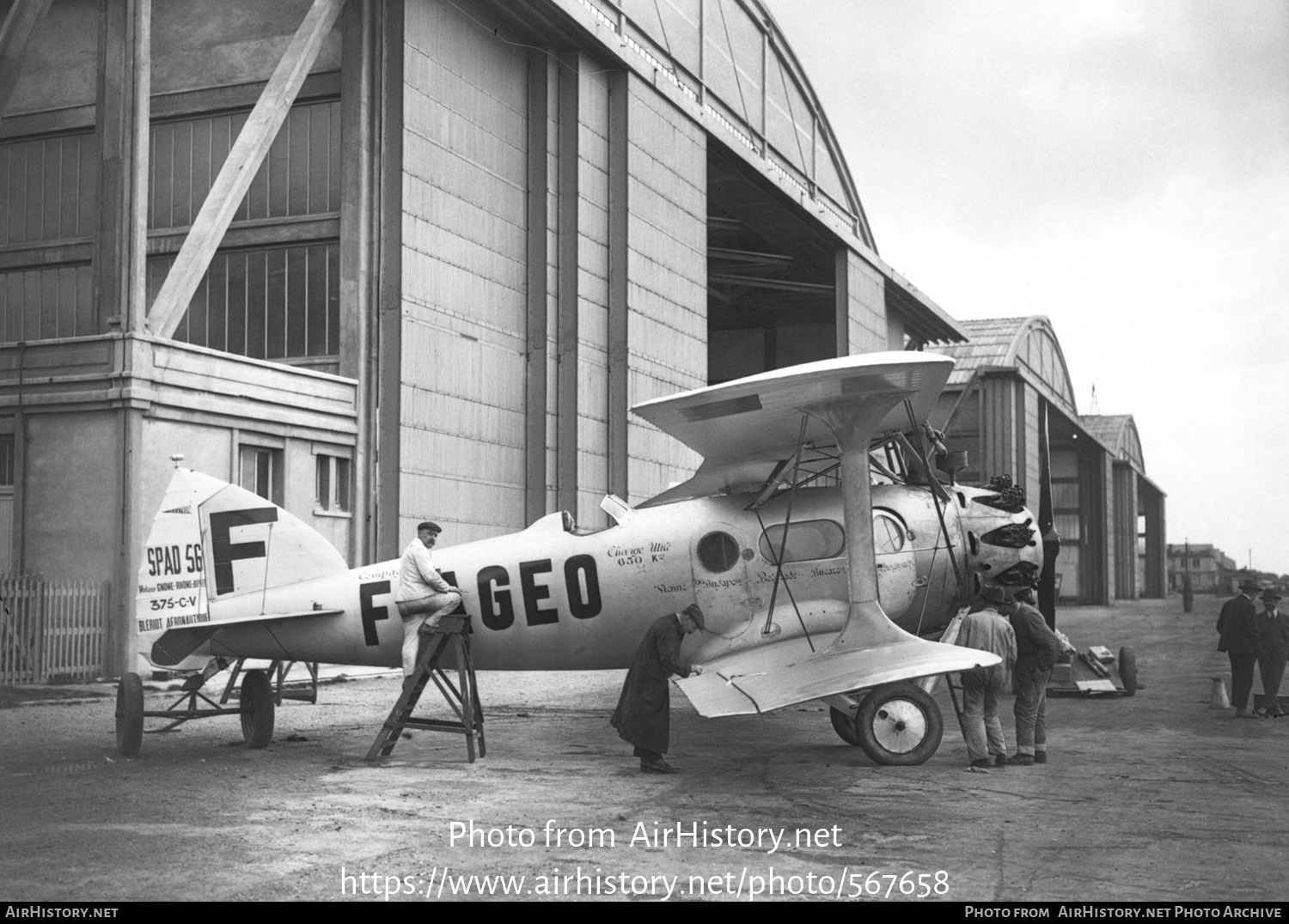 Aircraft Photo of F-AGEO | Blériot-SPAD S.56/1 | CIDNA - Compagnie Internationale de Navigation Aérienne | AirHistory.net #567658