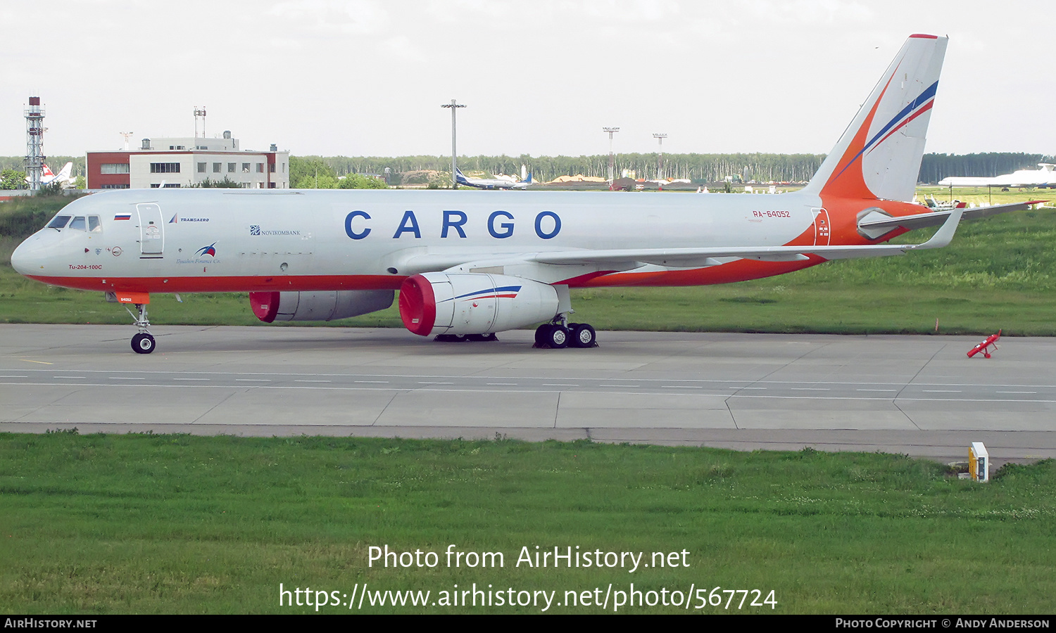 Aircraft Photo of RA-64052 | Tupolev Tu-204-100S (Tu-204C) | Transaero Airlines Cargo | AirHistory.net #567724