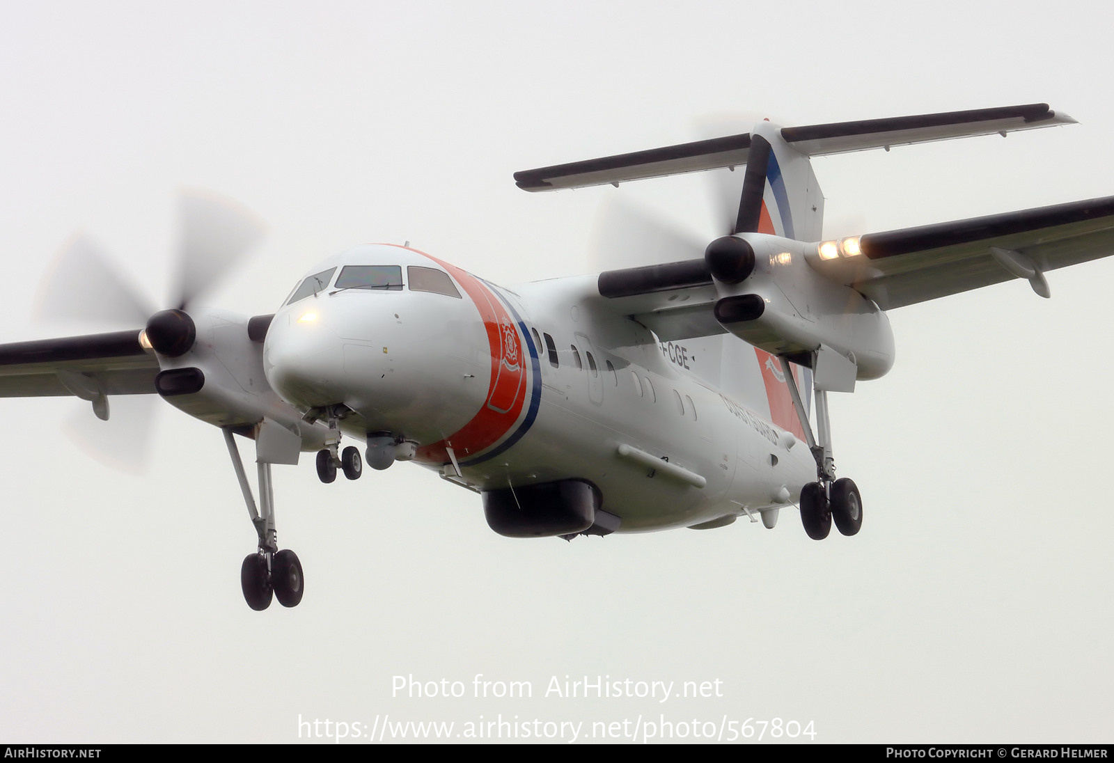 Aircraft Photo of C-FCGE | De Havilland Canada DHC-8-102MPA Dash 8 | Kustwacht - Netherlands Coastguard | AirHistory.net #567804