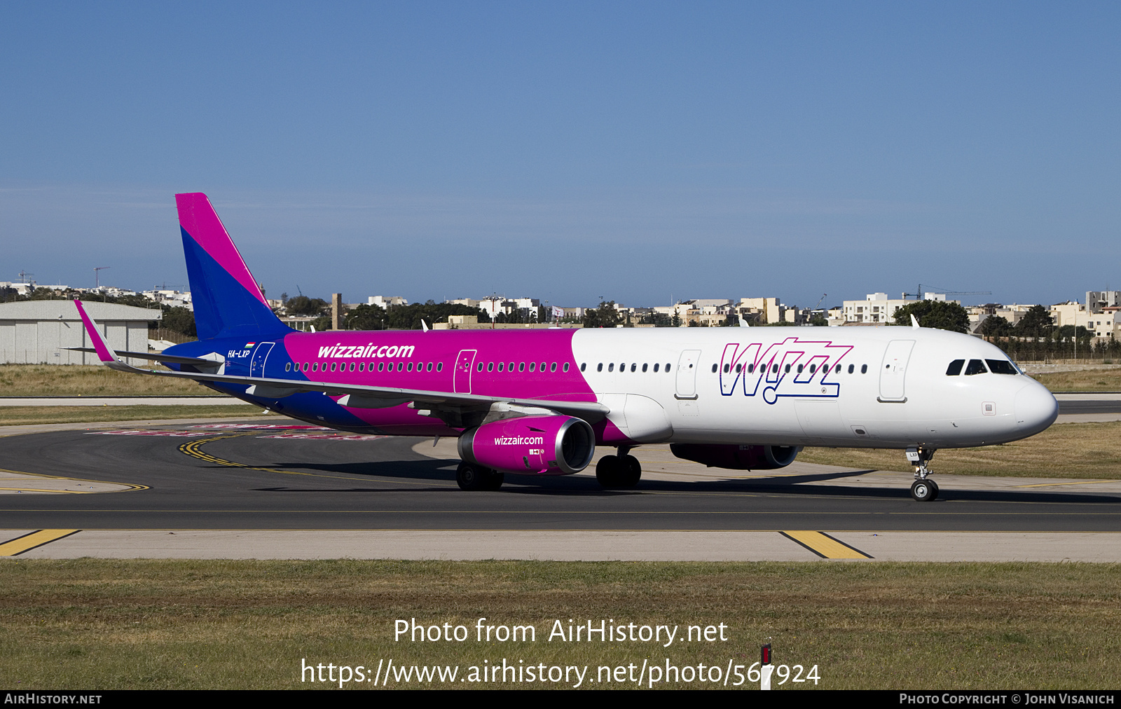 Aircraft Photo of HA-LXP | Airbus A321-231 | Wizz Air | AirHistory.net #567924