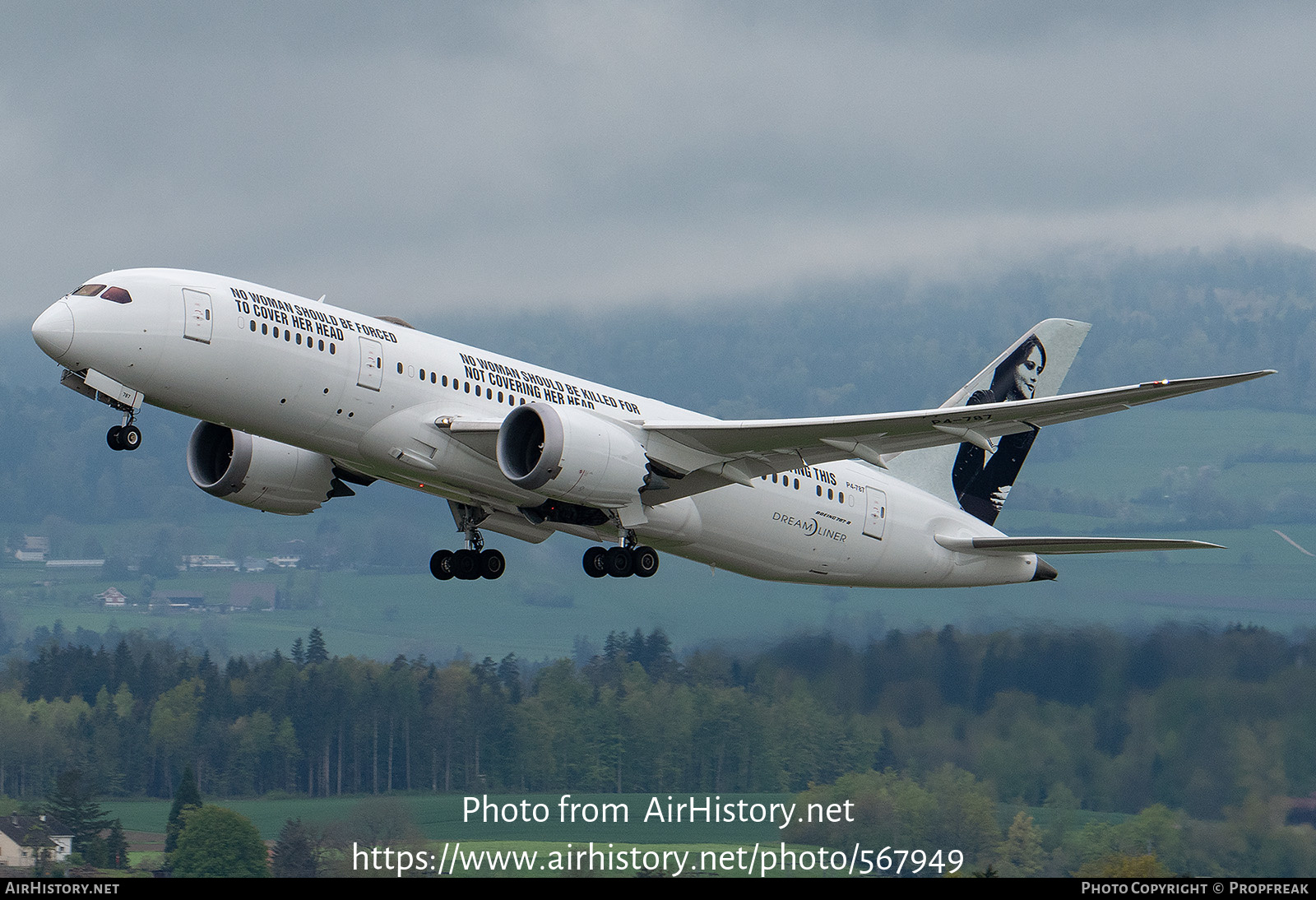 Aircraft Photo of P4-787 | Boeing 787-8 Dreamliner | AirHistory.net #567949