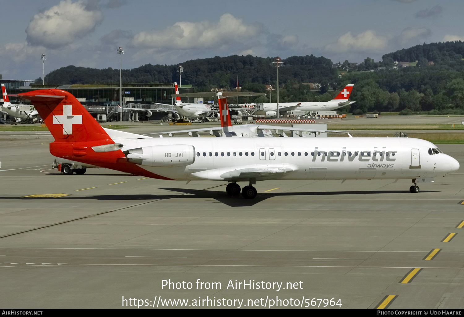 Aircraft Photo of HB-JVI | Fokker 100 (F28-0100) | Helvetic Airways | AirHistory.net #567964