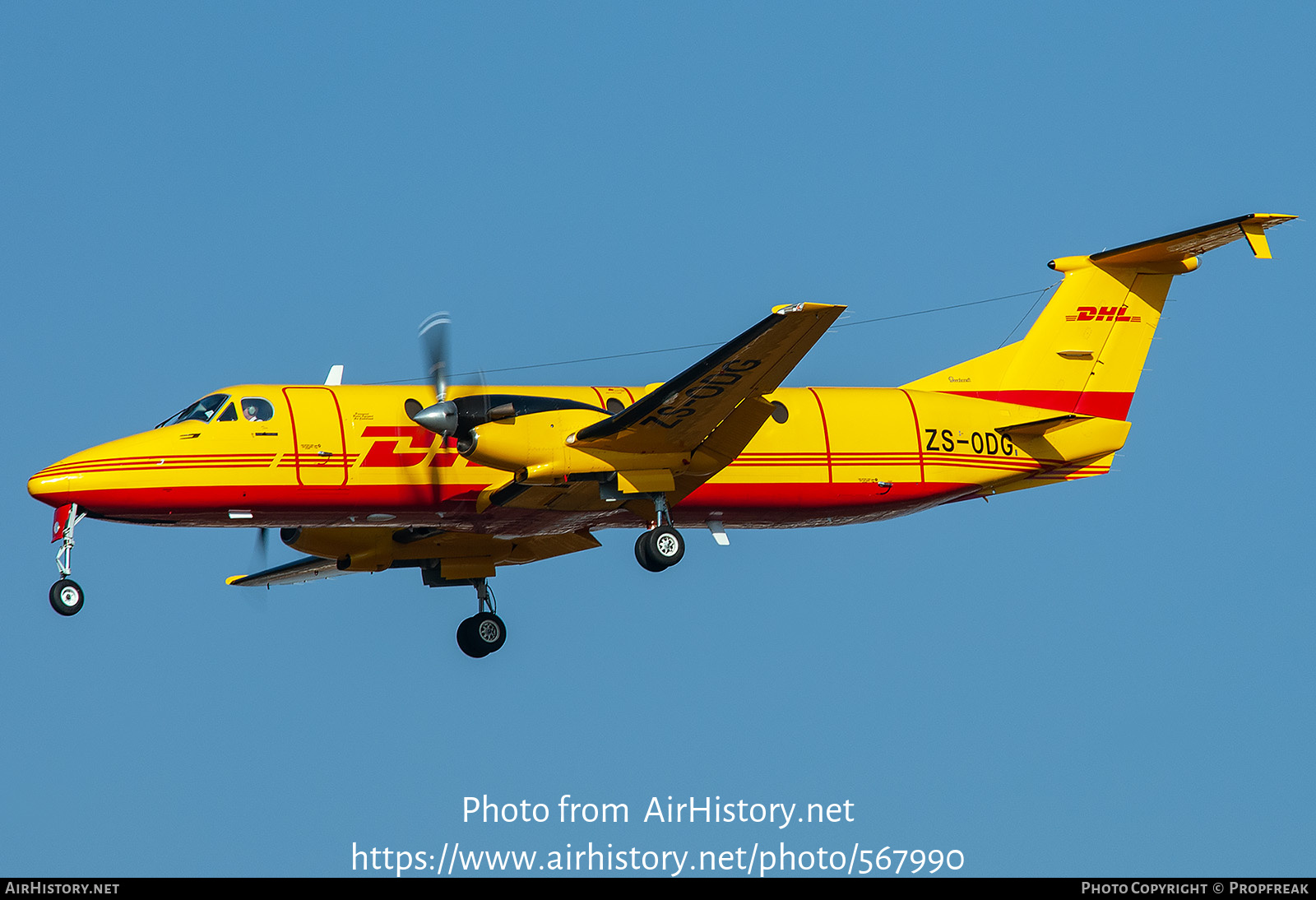 Aircraft Photo of ZS-ODG | Beech 1900C-1 | DHL International | AirHistory.net #567990