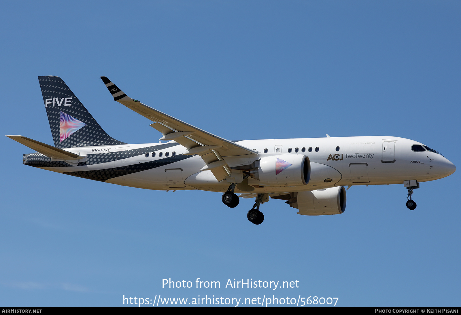 Aircraft Photo of 9H-FIVE | Airbus ACJ220 TwoTwenty (BD-500-1A10) | Five Global Holdings | AirHistory.net #568007