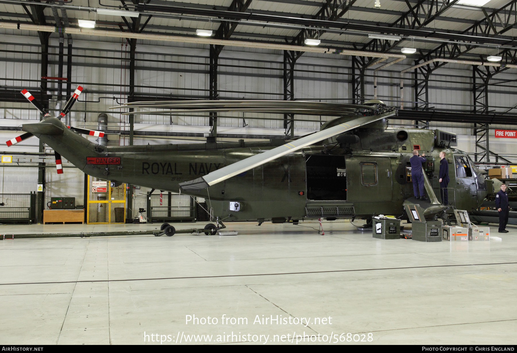 Aircraft Photo of ZF117 | Westland WS-61 Sea King HC4 | UK - Navy | AirHistory.net #568028