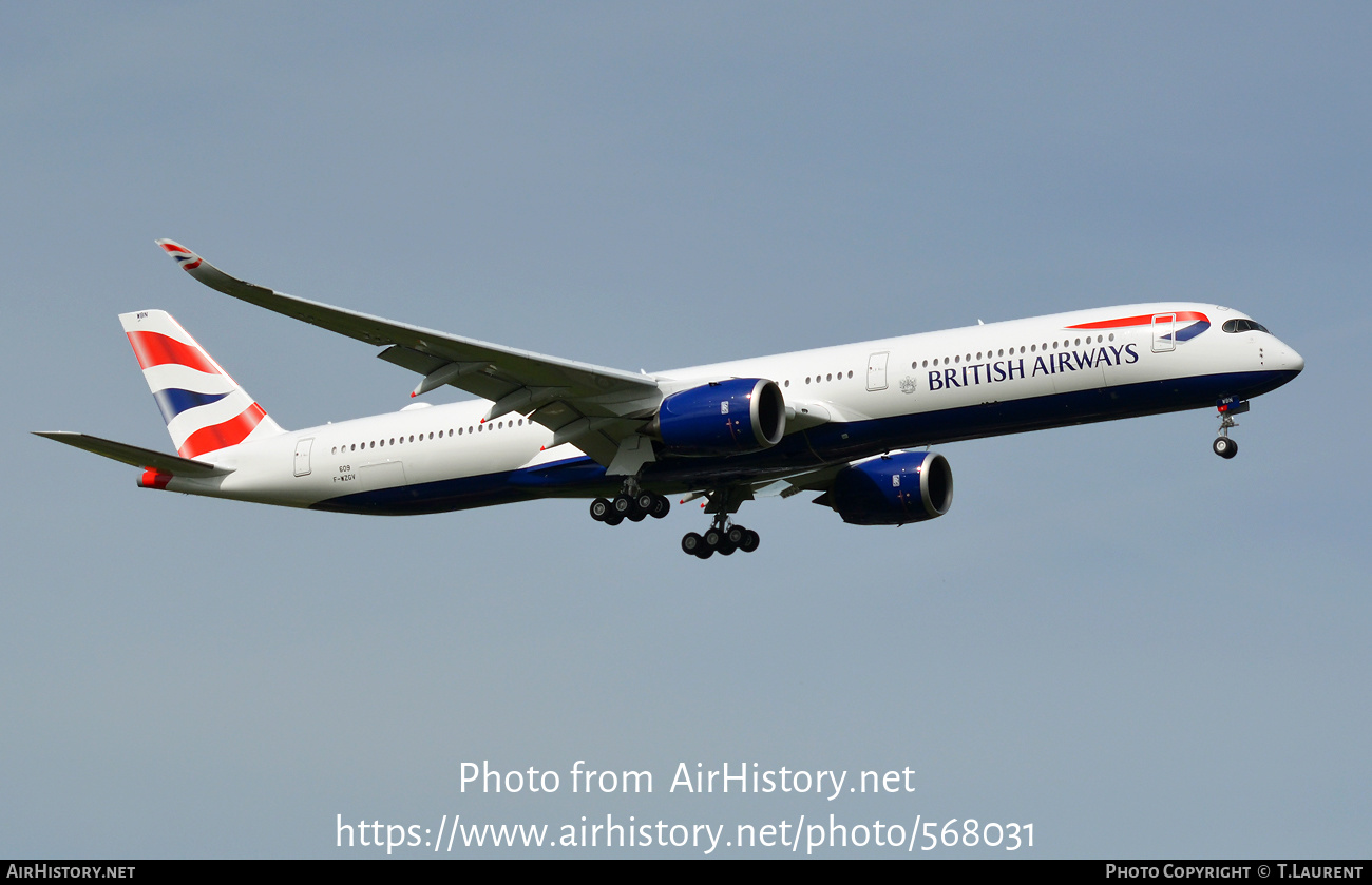 Aircraft Photo of F-WZGV | Airbus A350-1041 | British Airways | AirHistory.net #568031