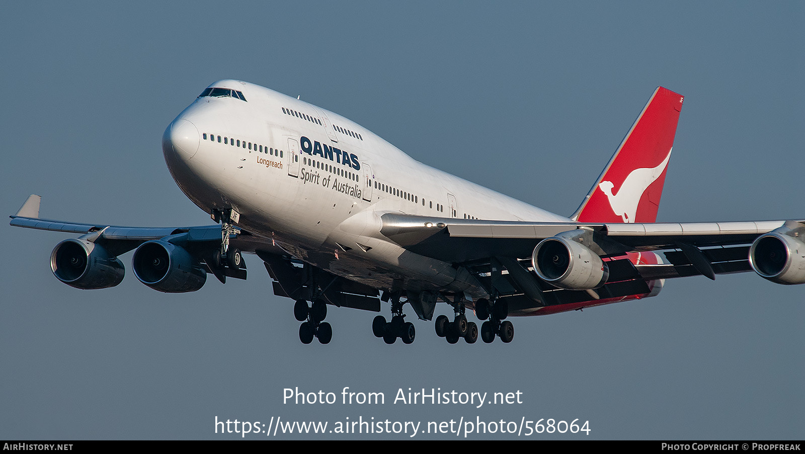 Aircraft Photo of VH-OJF | Boeing 747-438 | Qantas | AirHistory.net #568064