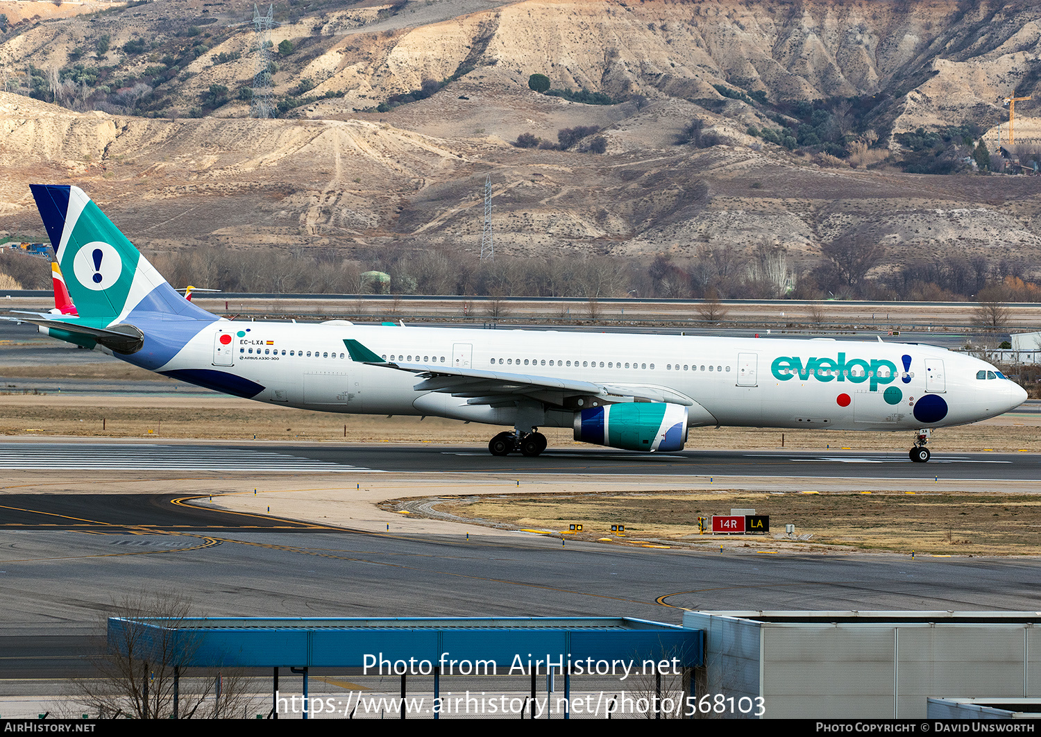 Aircraft Photo of EC-LXA | Airbus A330-343E | Evelop Airlines | AirHistory.net #568103