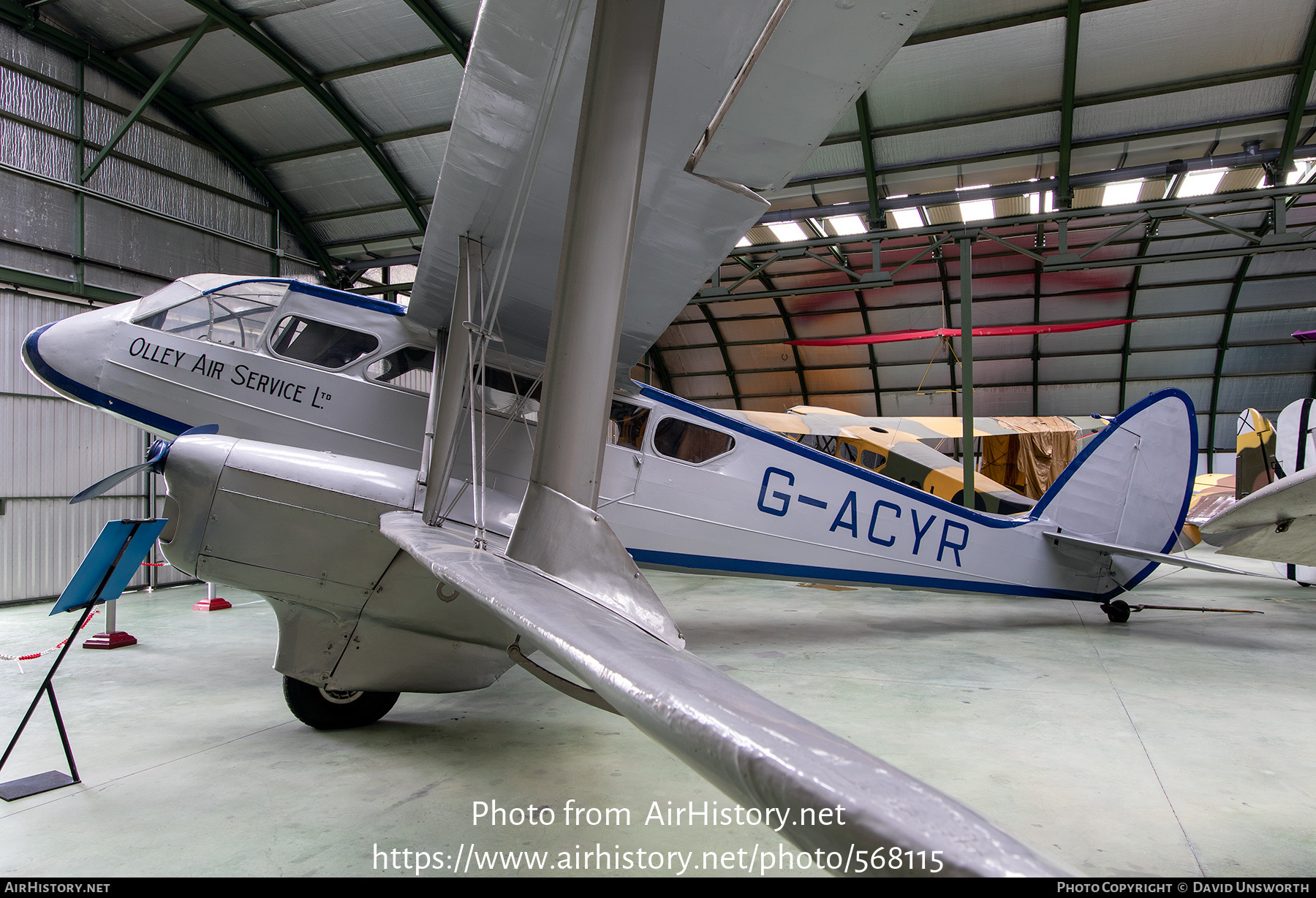 Aircraft Photo of G-ACYR | De Havilland D.H. 89 Dragon Rapide | Olley Air Service | AirHistory.net #568115