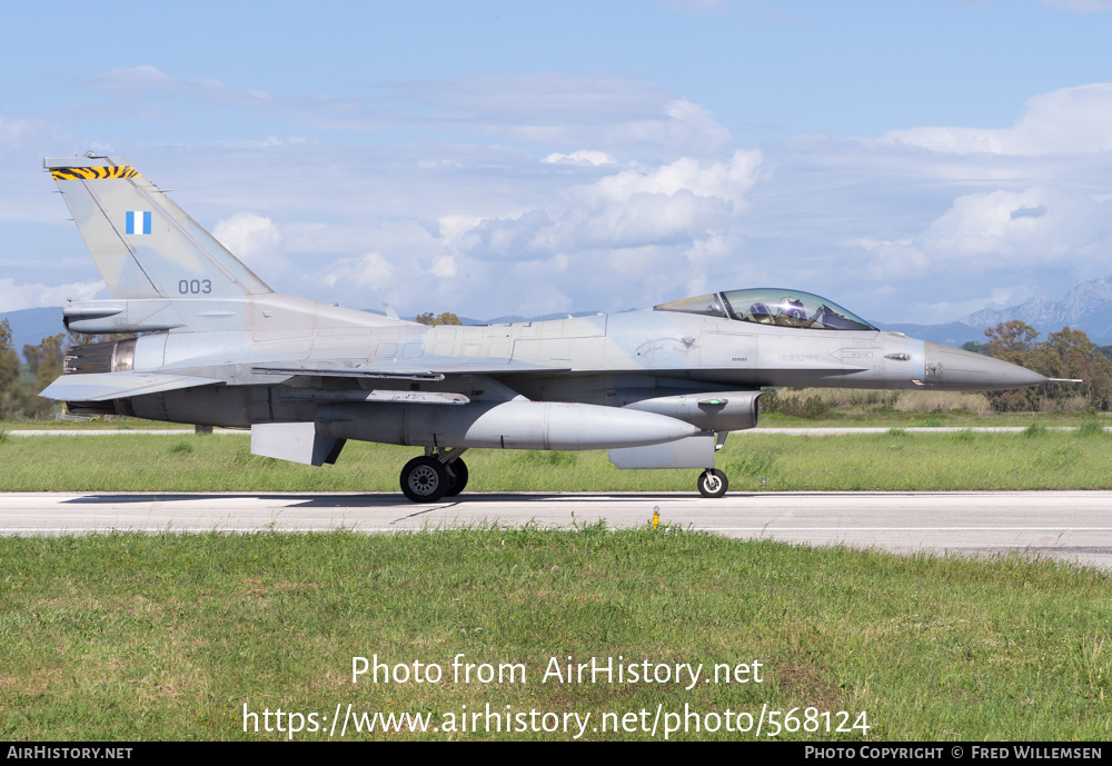 Aircraft Photo of 003 | Lockheed Martin F-16CJ Fighting Falcon | Greece - Air Force | AirHistory.net #568124