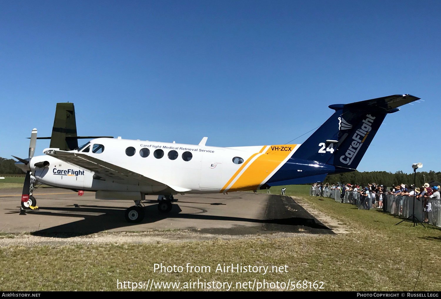 Aircraft Photo of VH-ZCX | Beech B200 Super King Air | CareFlight | AirHistory.net #568162