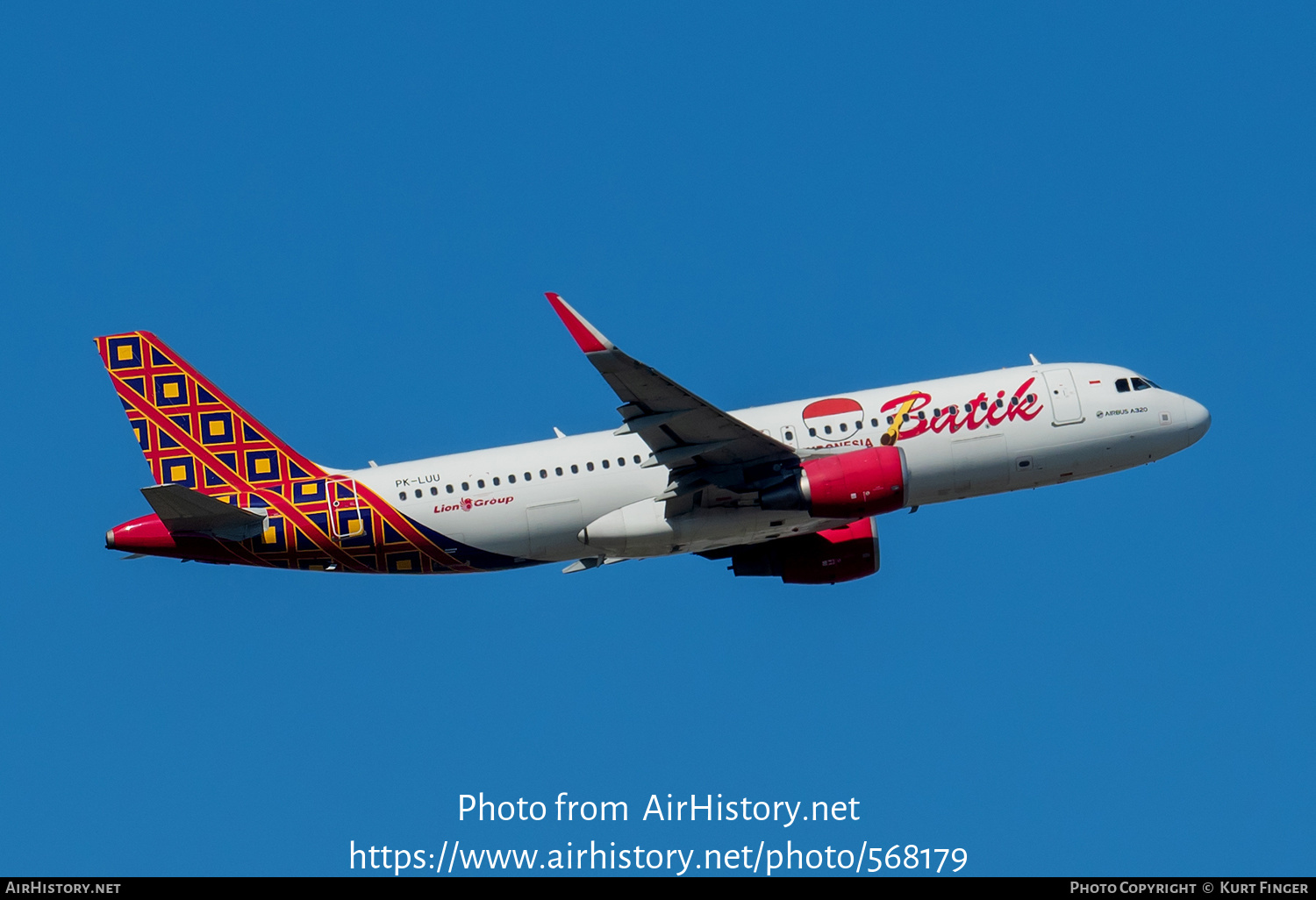 Aircraft Photo of PK-LUU | Airbus A320-214 | Batik Air | AirHistory.net #568179